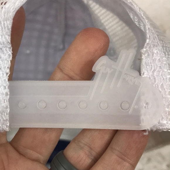 Guy Harvey blue white gray plaid hat fishing cap - Picture 8 of 8